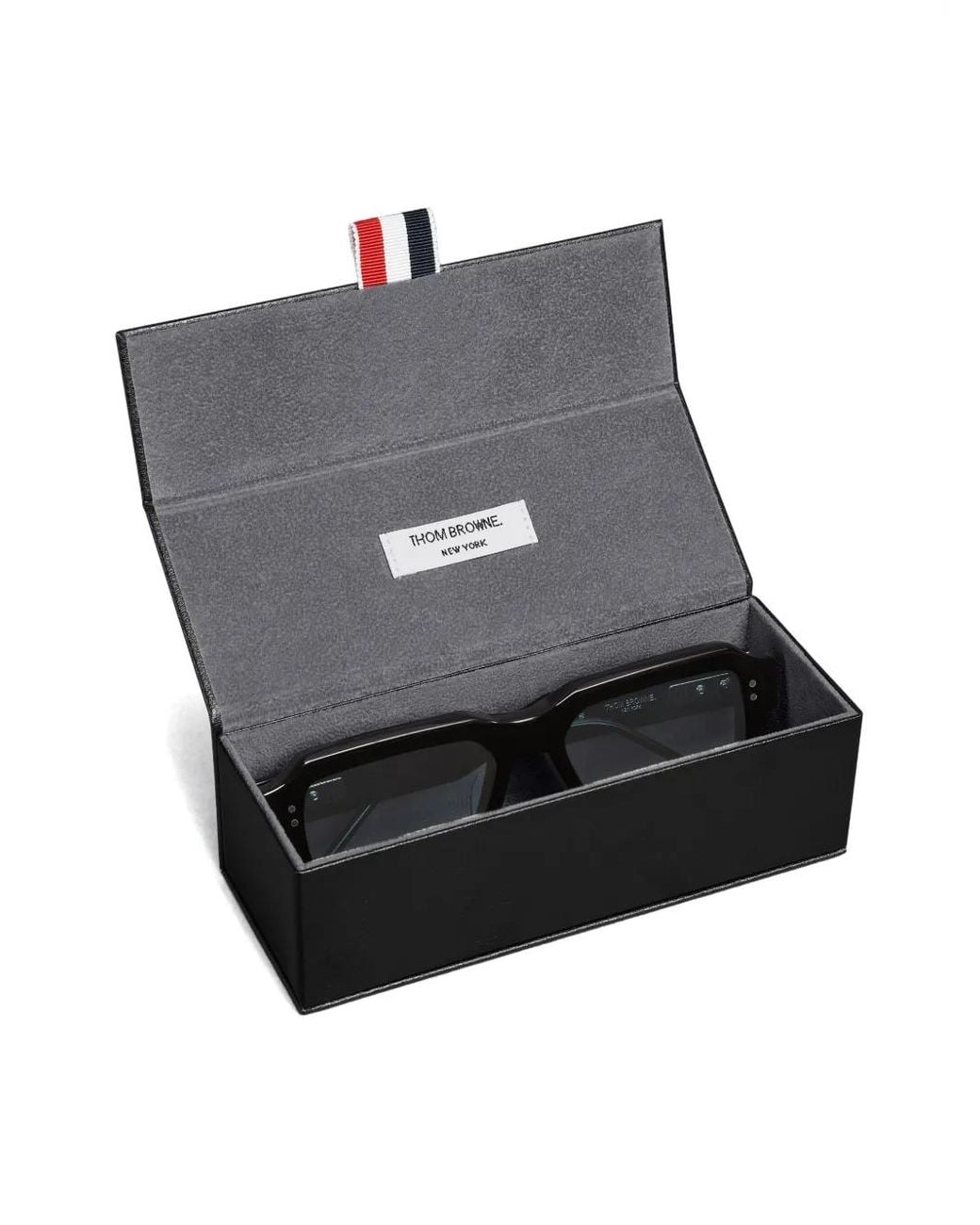 Thom Browne Black Rectangular-Frame Sunglasses