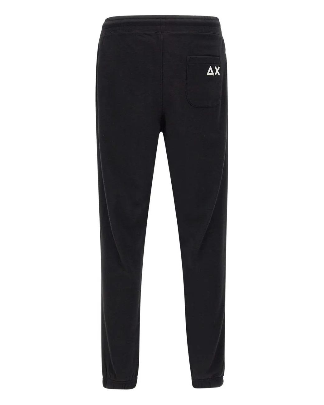 Sun 68 Blue Basic Elasticated-Waist Logo Track Pants for men