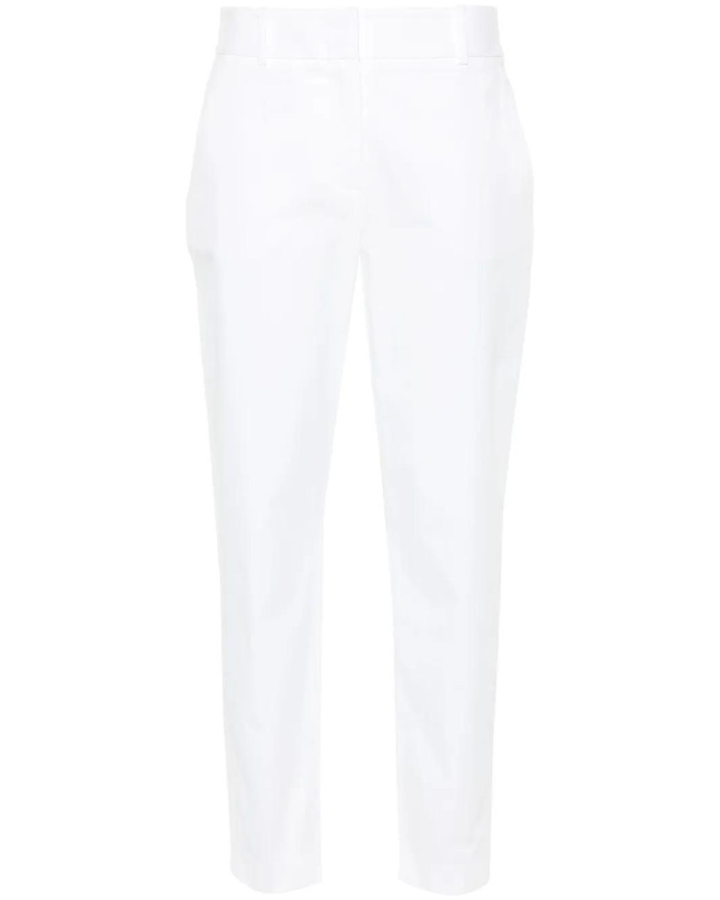 Eleventy White New York Tapered Trousers