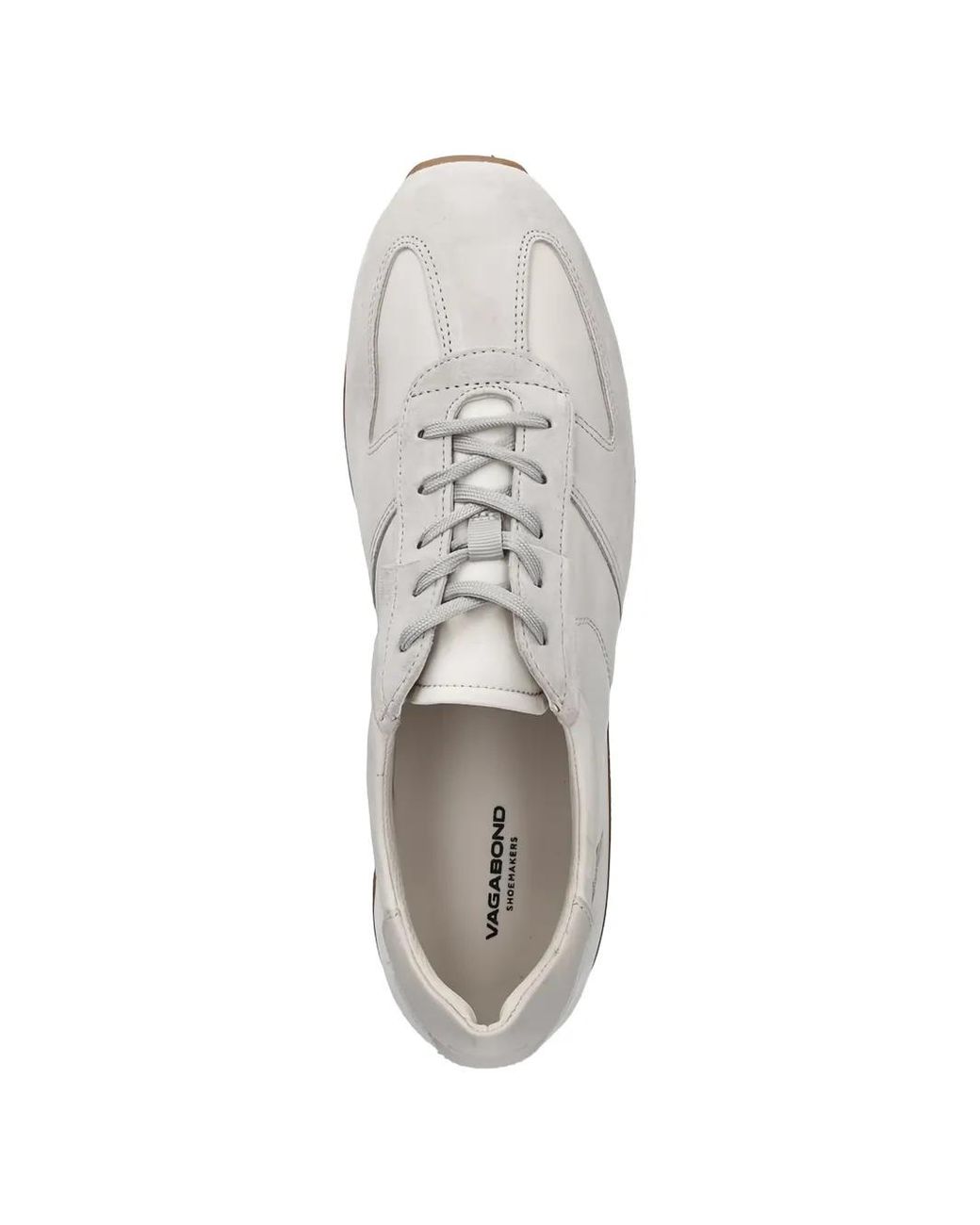Vagabond White Suede Panel Sneakers