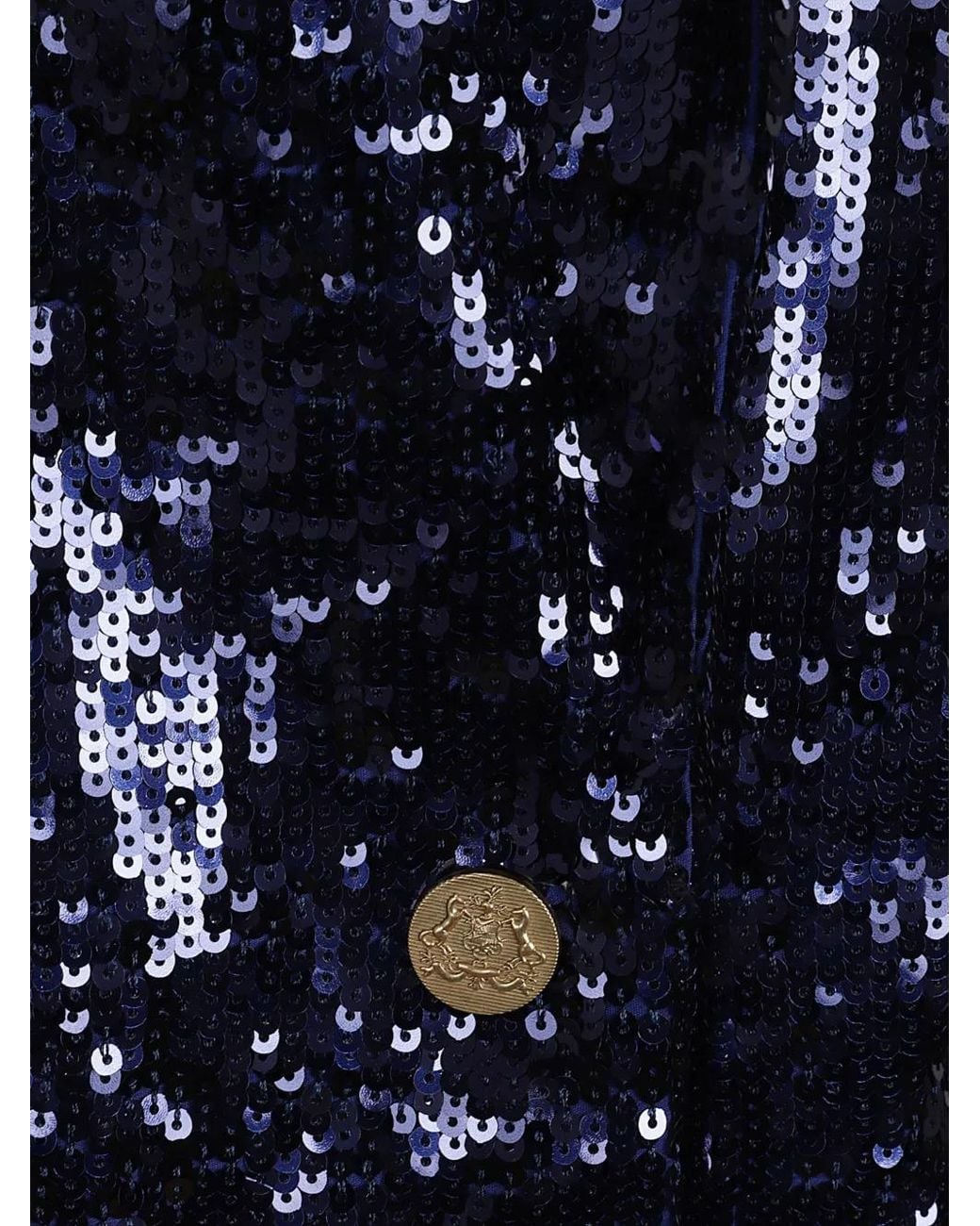 Alice + Olivia Blue Buttoned Blazer