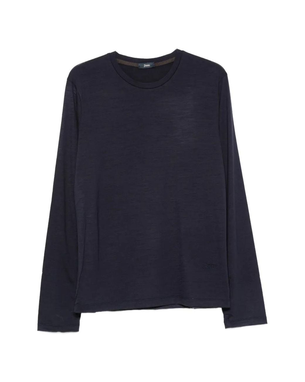 Camicia Con Placca Logo di Herno in Blue da Uomo