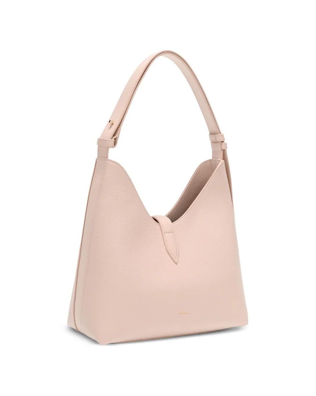 Furla Pink Small Goccia Leather Shoulder Bag