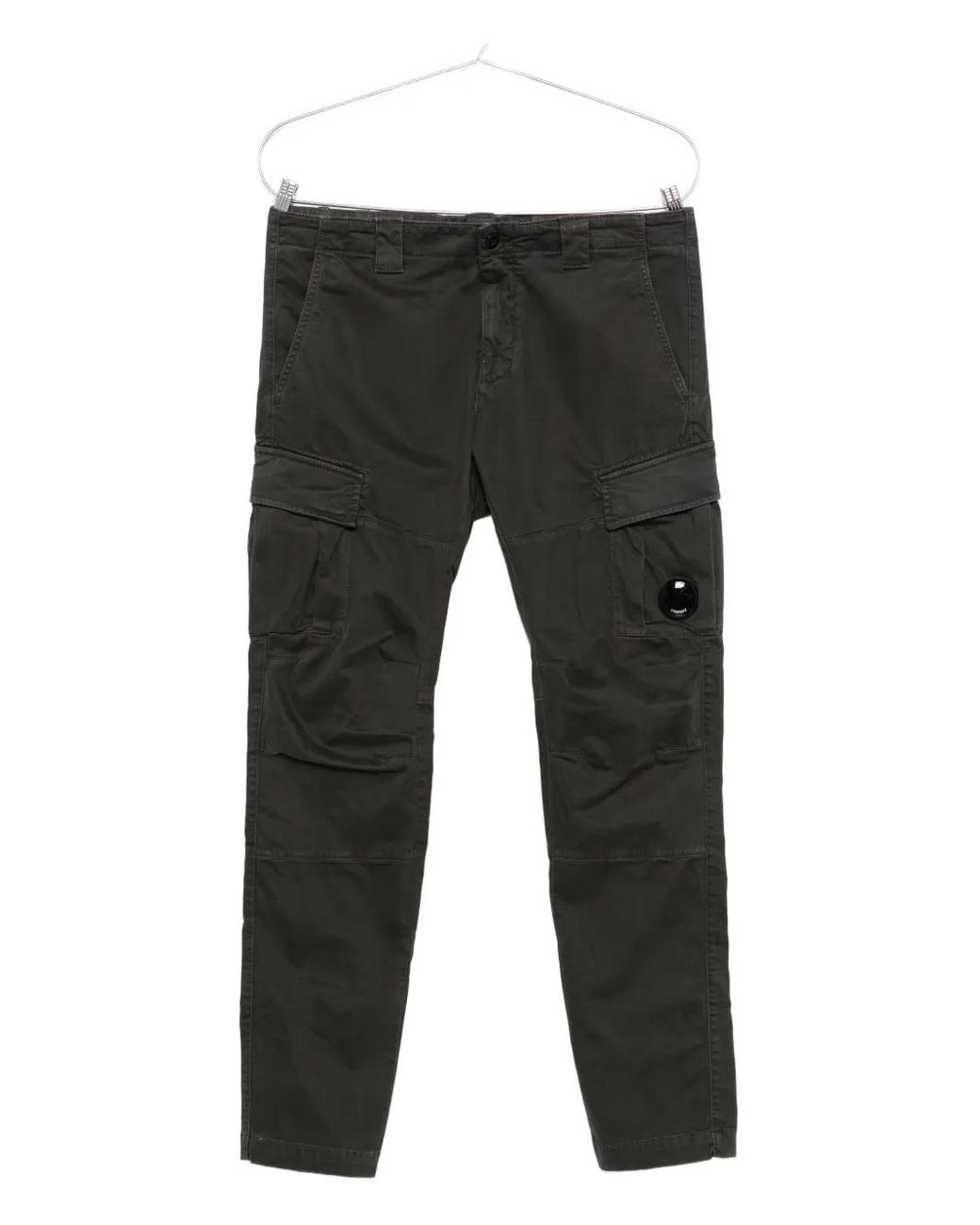 C P Company Black Lens-Detail Cargo Pants for men