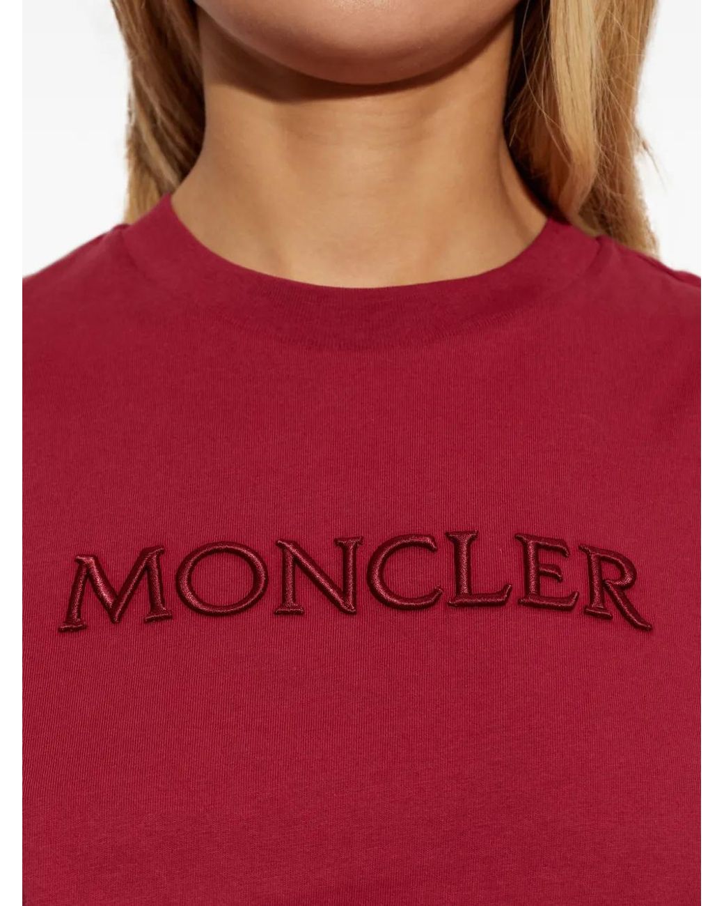 Moncler Red T-Shirts And Polos