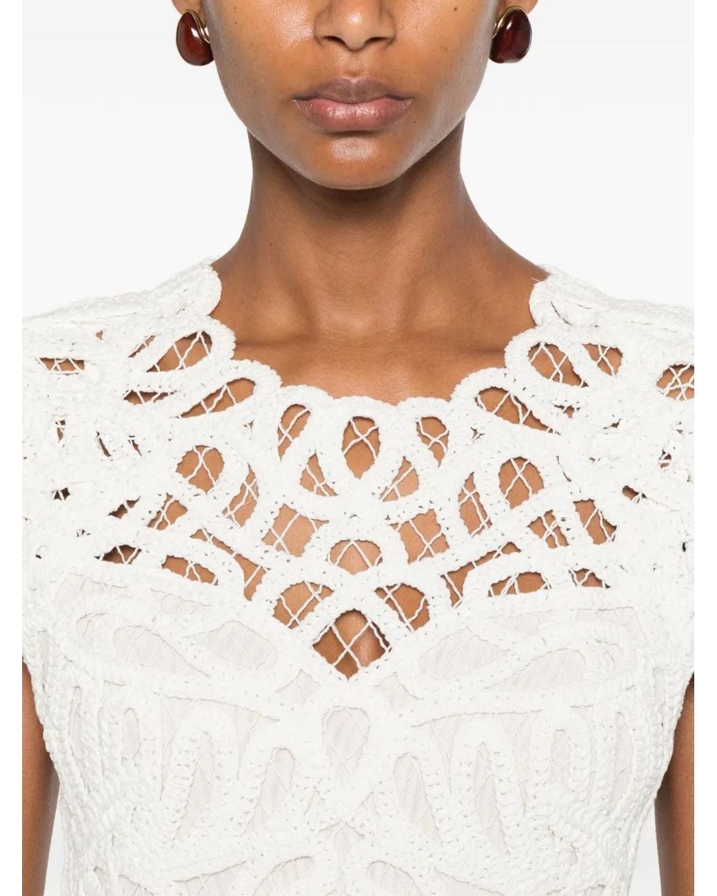 Jonathan Simkhai White Lina Lace Mini Dress