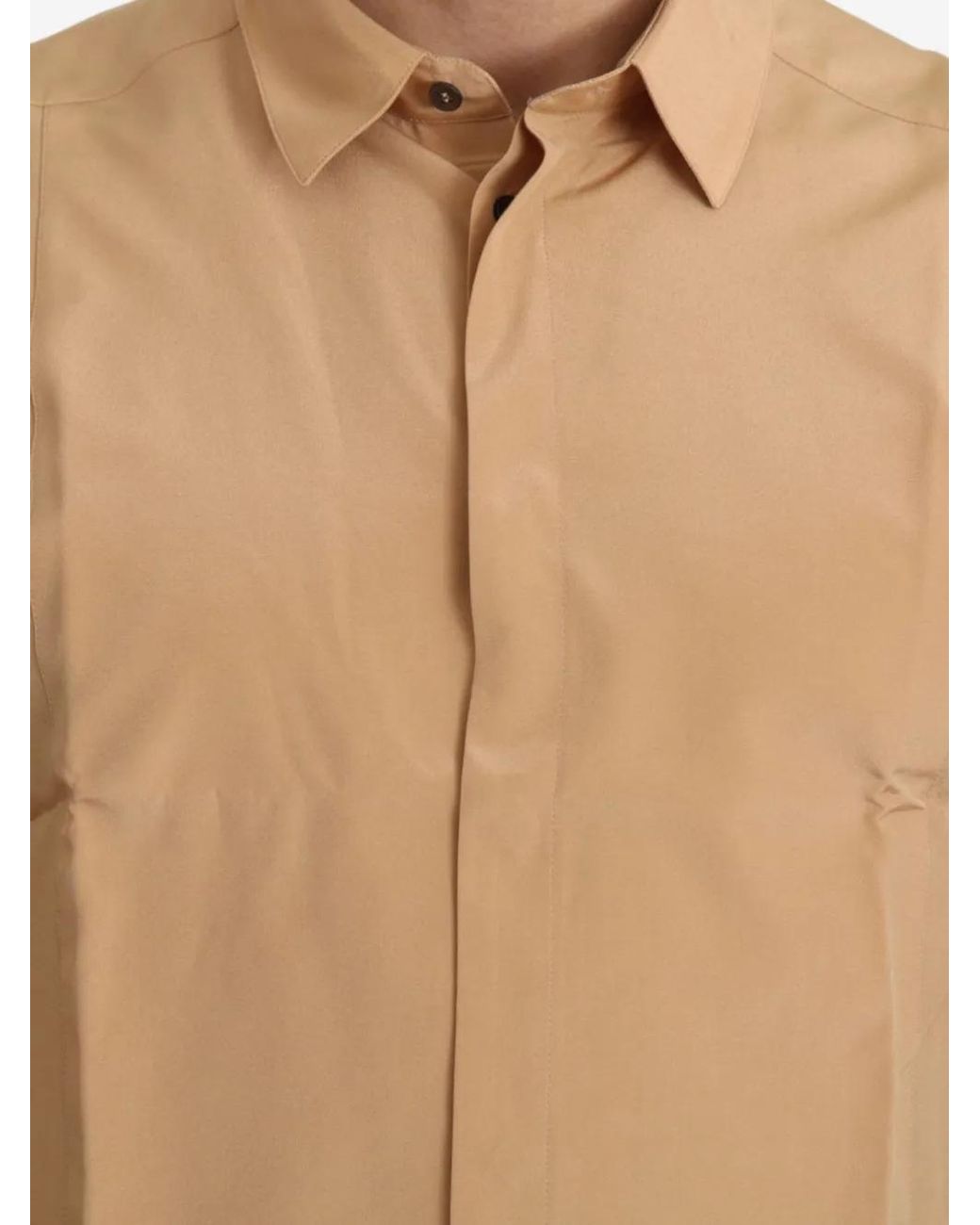 Dolce & Gabbana Blue Long-Sleeve Silk Shirt for men