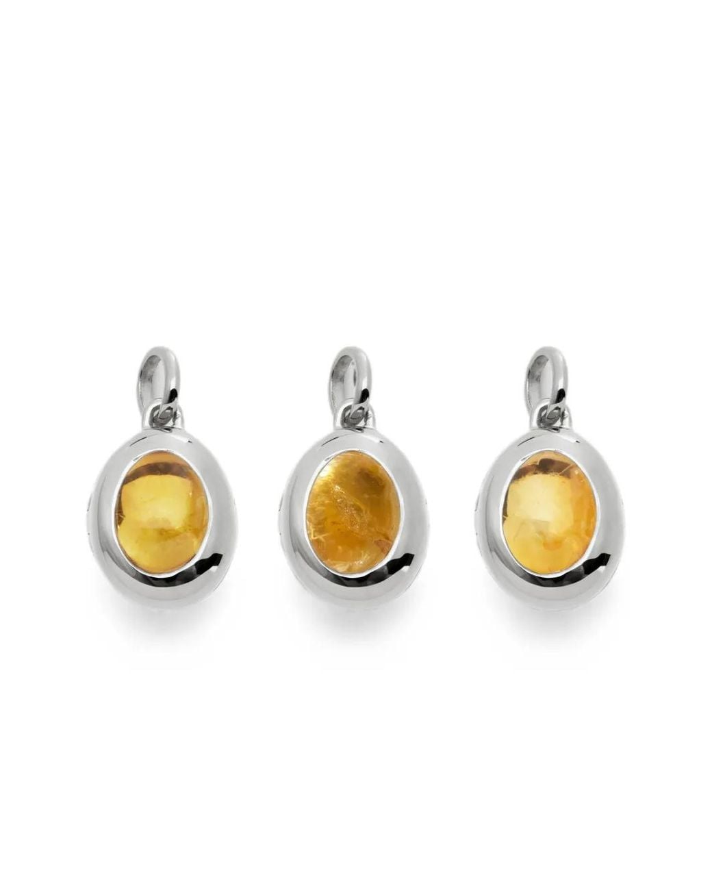 Monica Vinader Metallic November Birthstone Citrine-Embellished Necklace