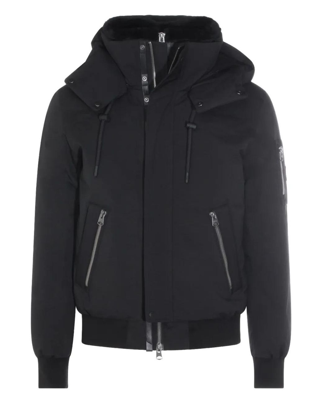 Mackage Blue Quilted Hooded Jacket for men