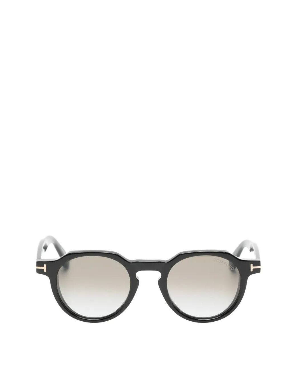 Tom Ford Black Thomas02 Round-Frame Sunglasses