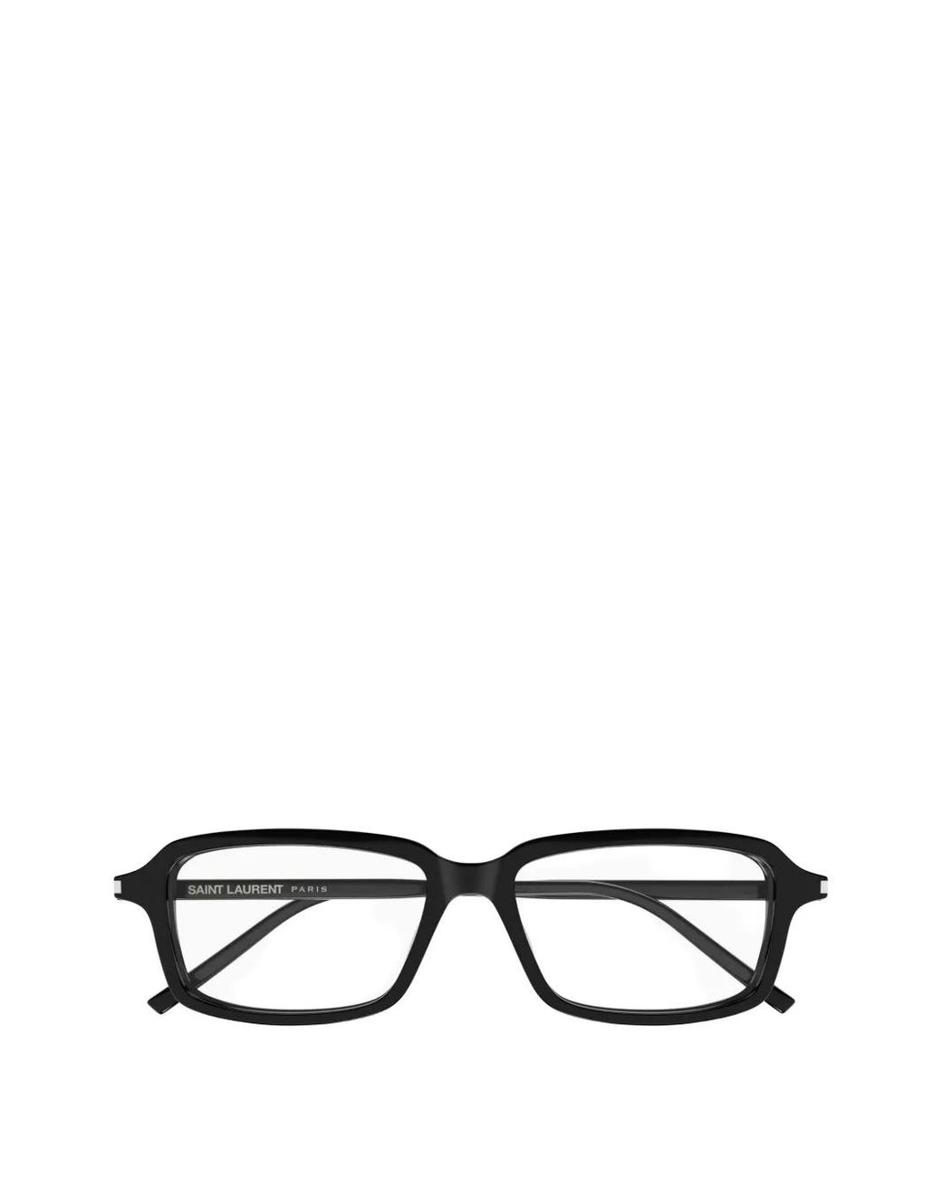 Saint Laurent Brille Mit Eckigem Gestell in Black für Herren