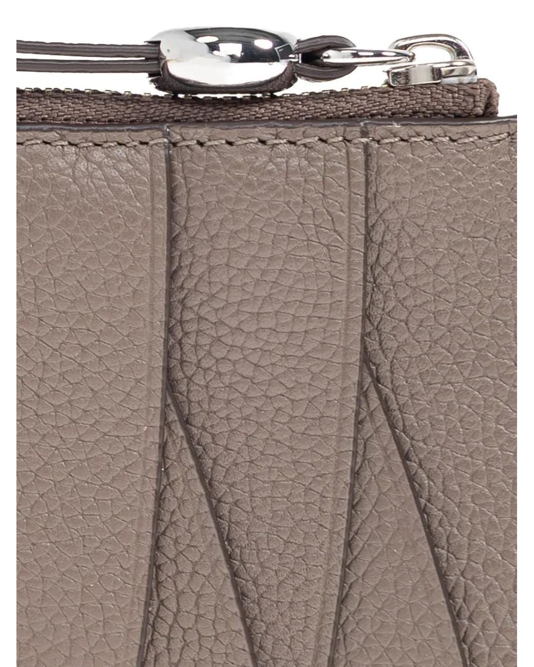 Tory Burch Gray Romy Kartenetui Mit Reißverschluss