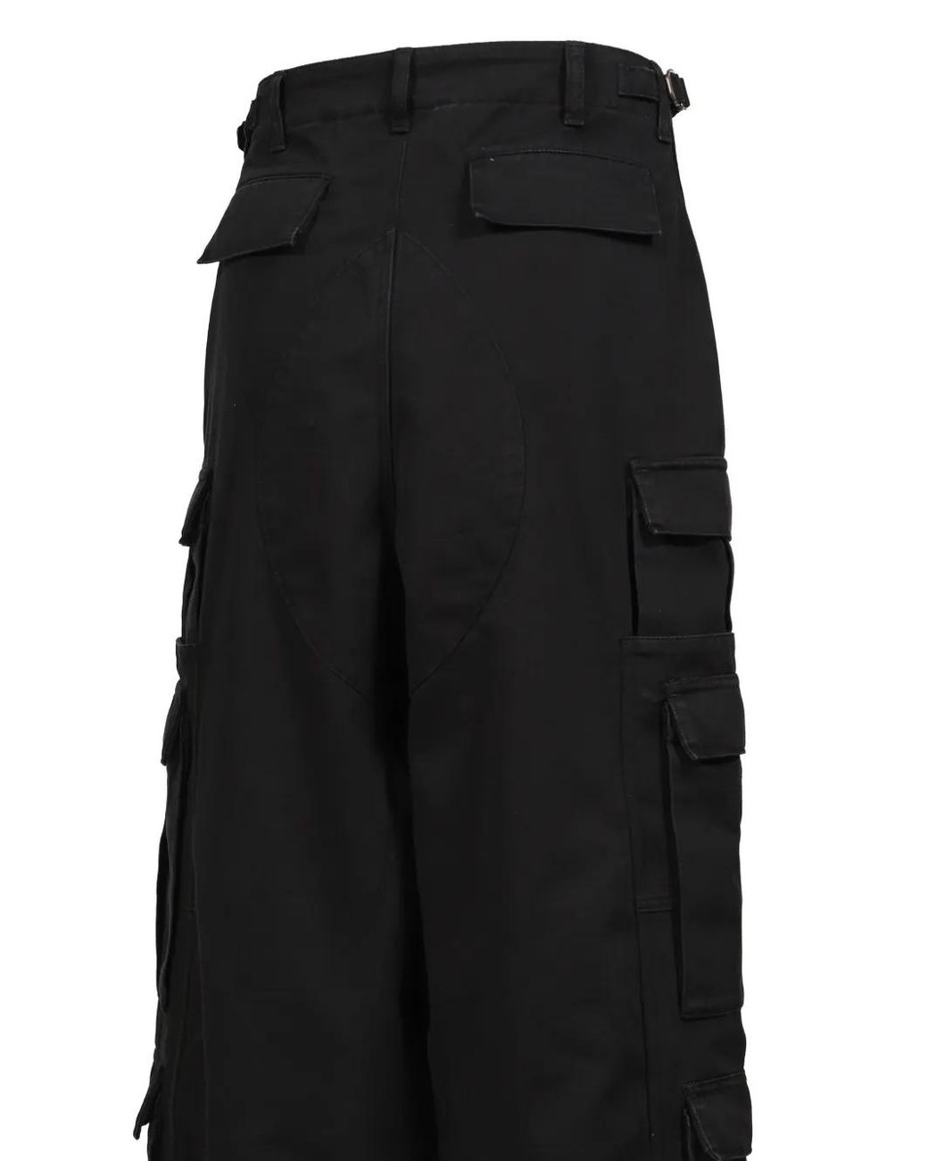 Vetements Black Merged Cargo Pants for men