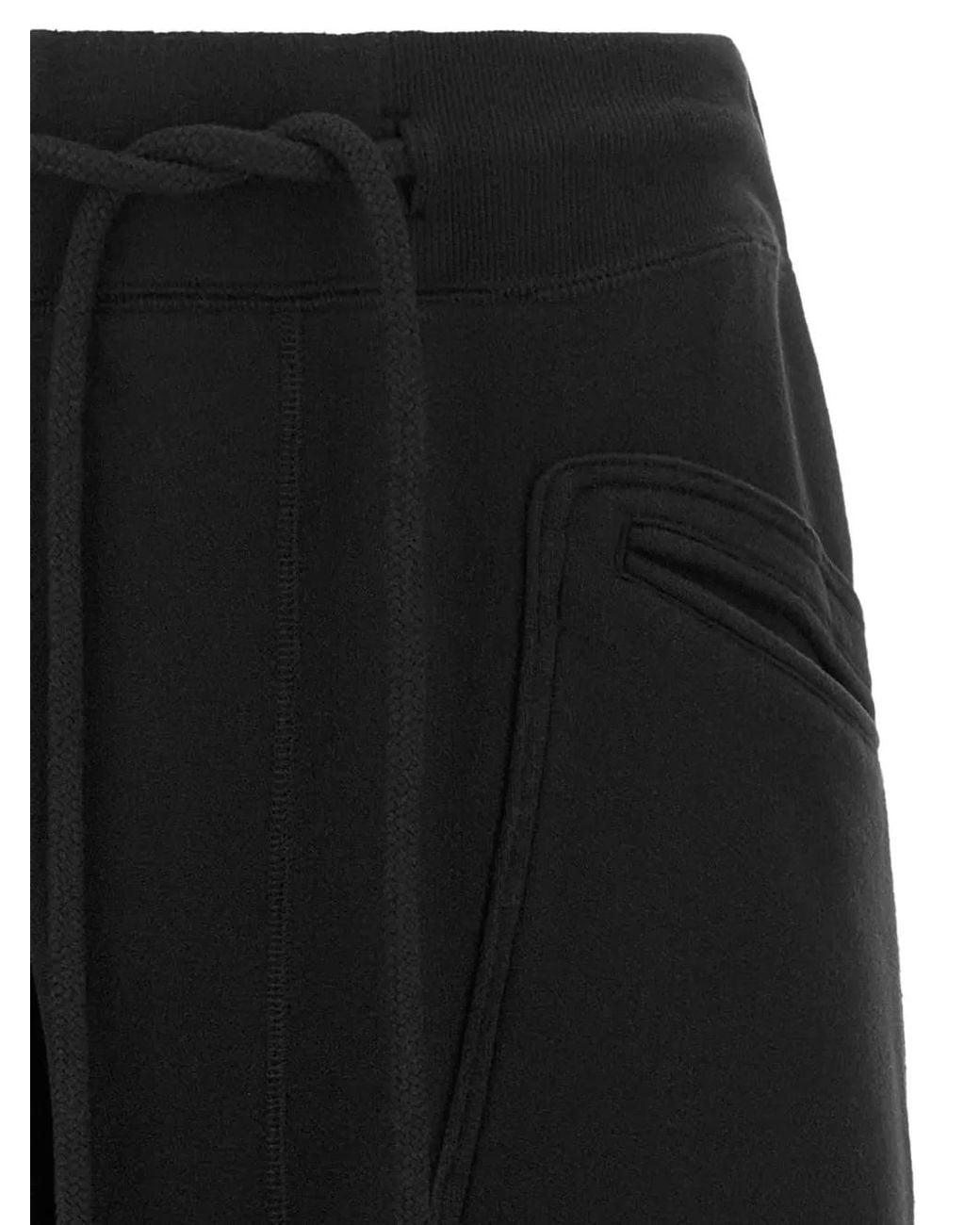 R13 Black Drawstring-Waist Tapered Track Pants
