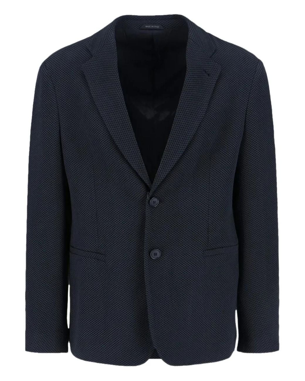 Giorgio Armani Blue Single-Breasted Blazer for men