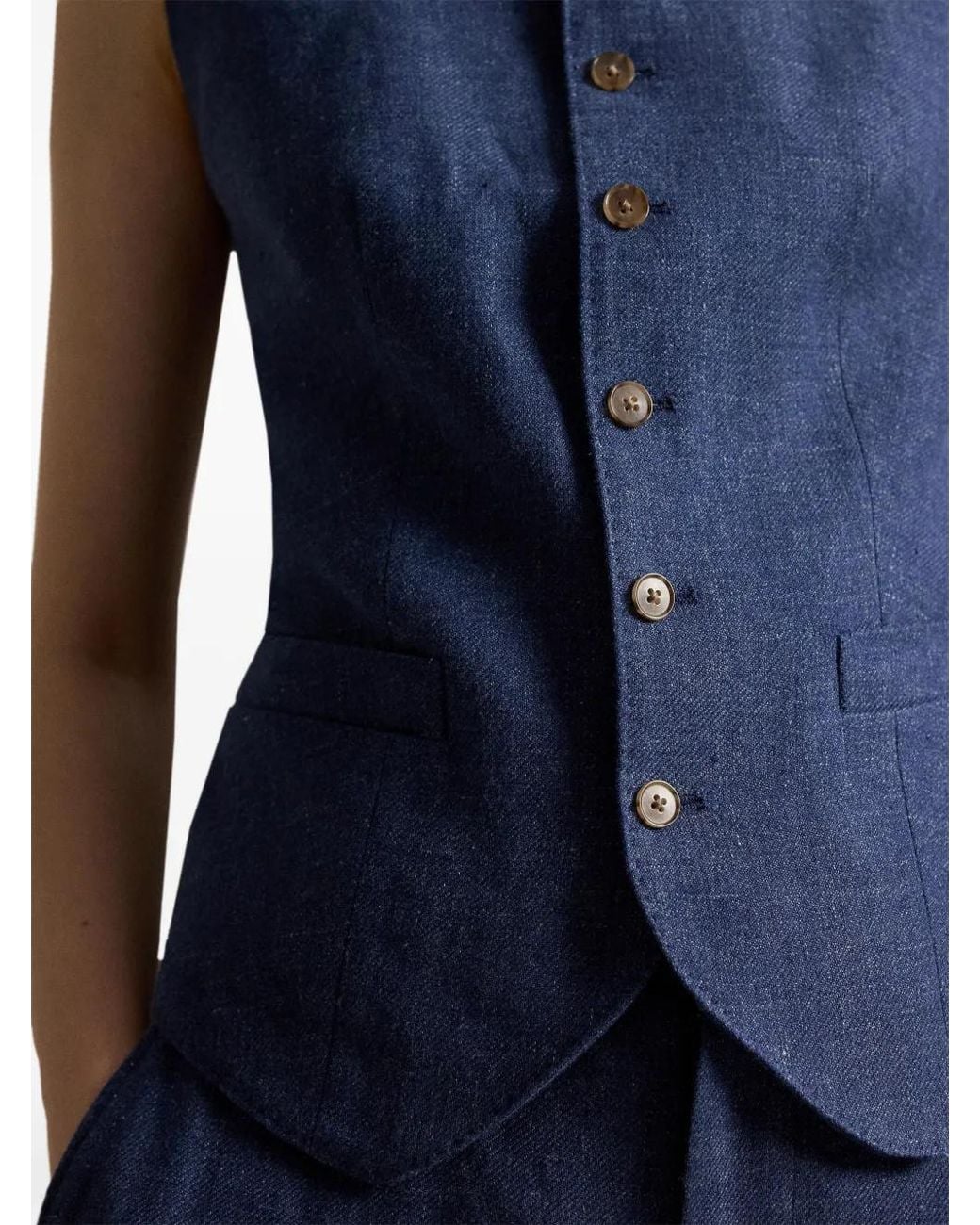 Chaleco Con Botones Polo Ralph Lauren de color Blue