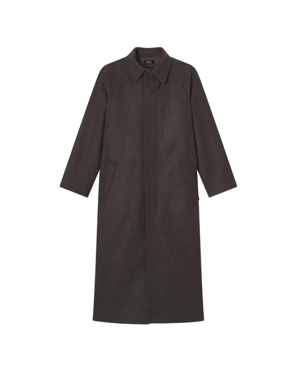 A.P.C. Black Loose-Fit Heather Mac