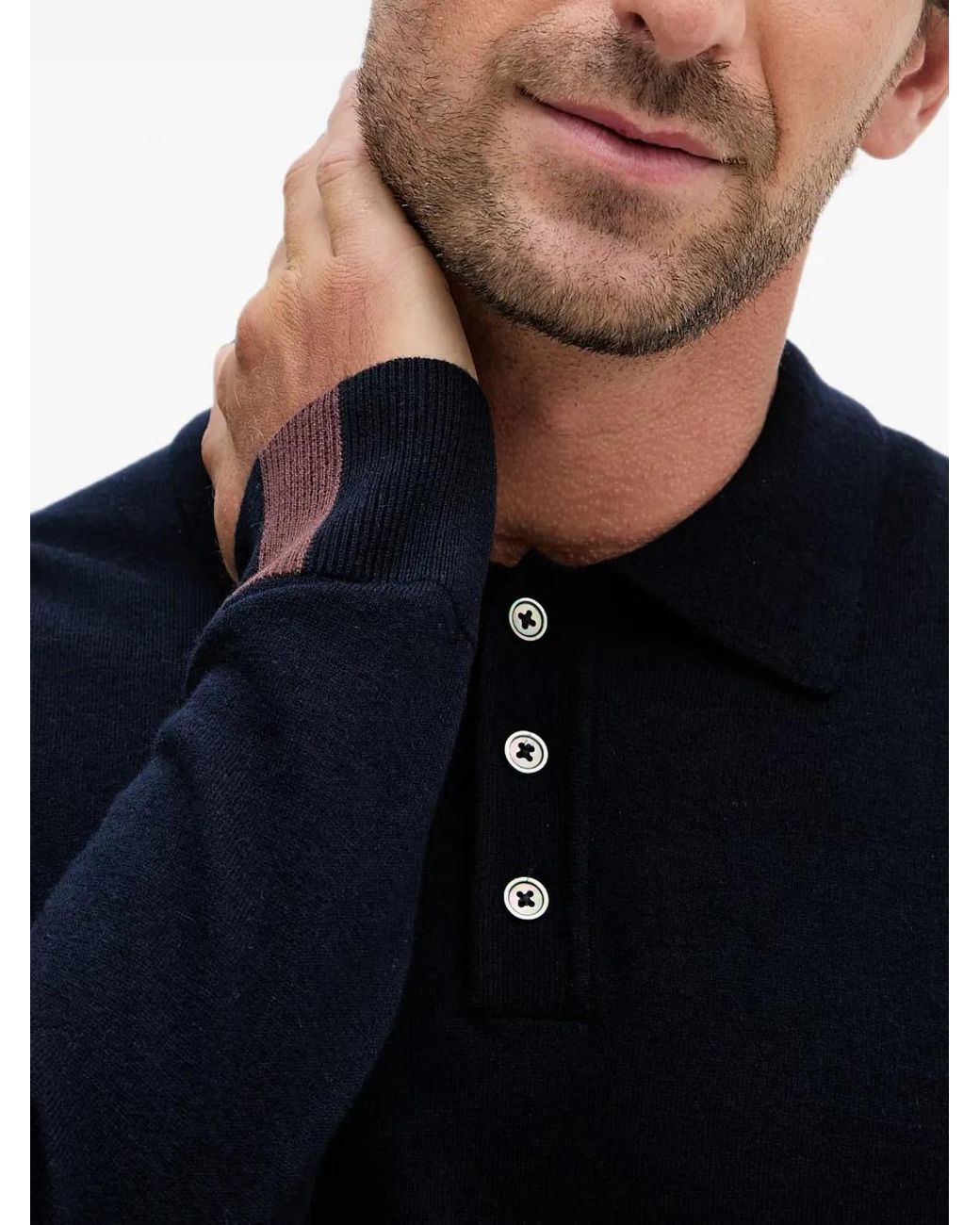 Mos Mosh Blue Adam Sweater for men