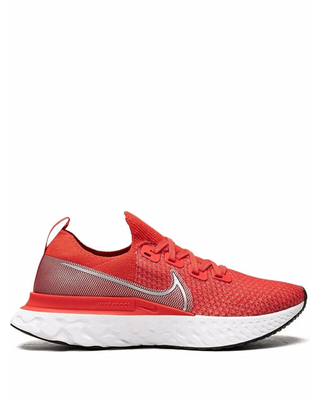 Sneakers React Infinity Run Flyknit di Nike in Red
