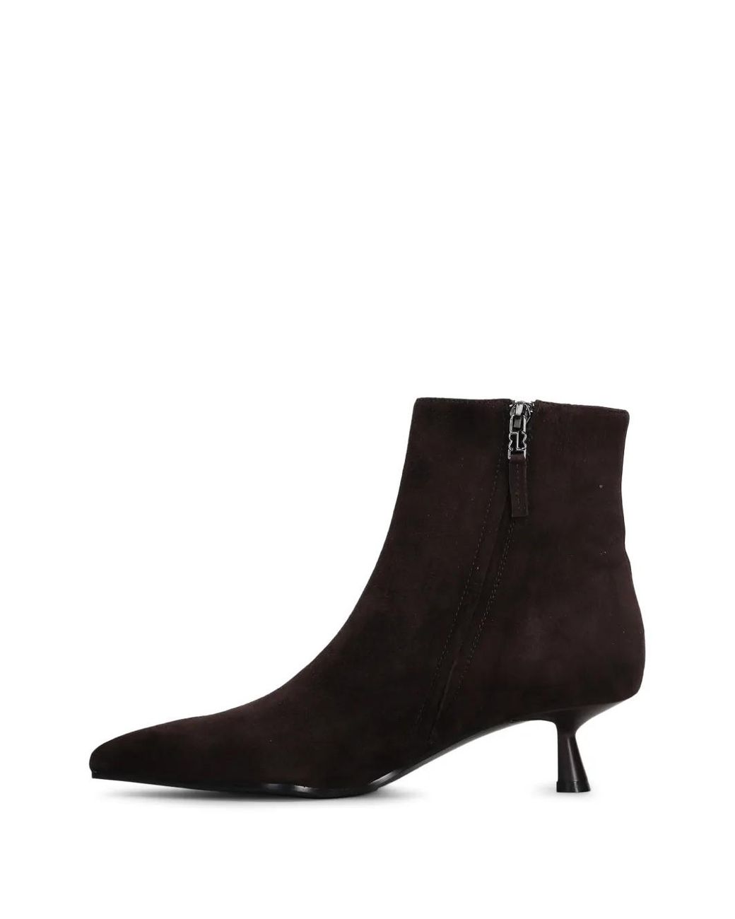 Bibi Lou Black Pointed-Toe Ankle Boots