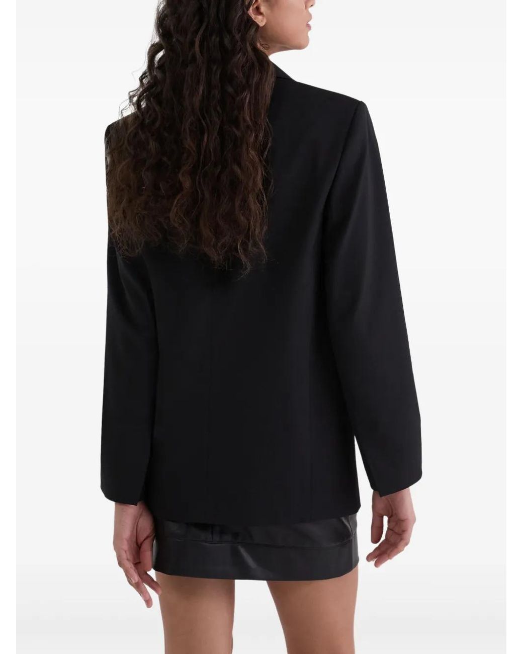 Karl Lagerfeld Black Biker Blazer