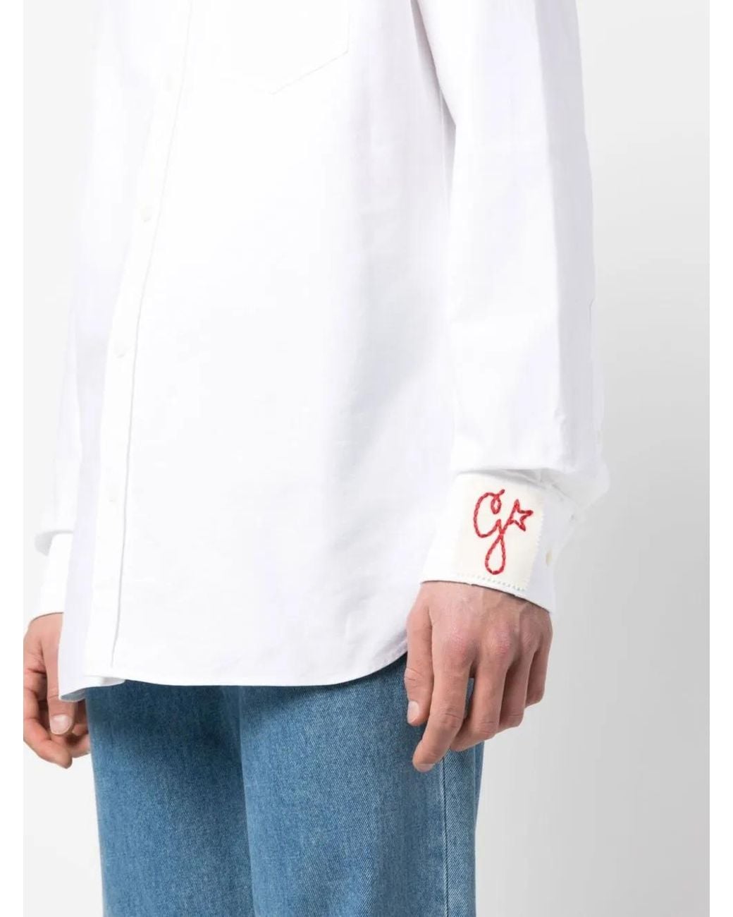 Golden Goose Deluxe Brand White Alvise Regular Shirt for men