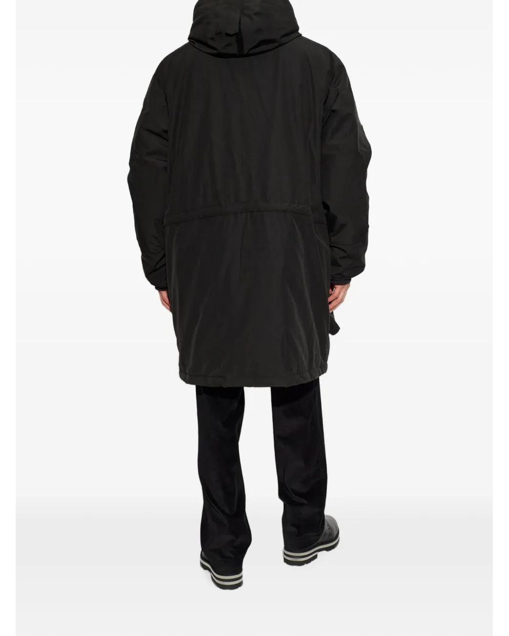 Canada Goose Black Erie Quilted Hooded Coat for men