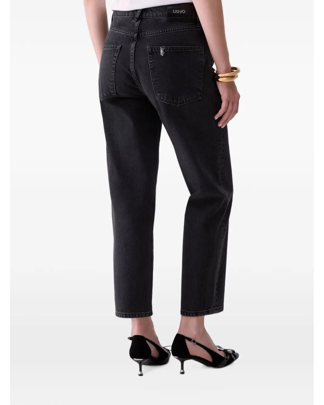 Liu Jo Blue Boyfriend Jeans With Rips