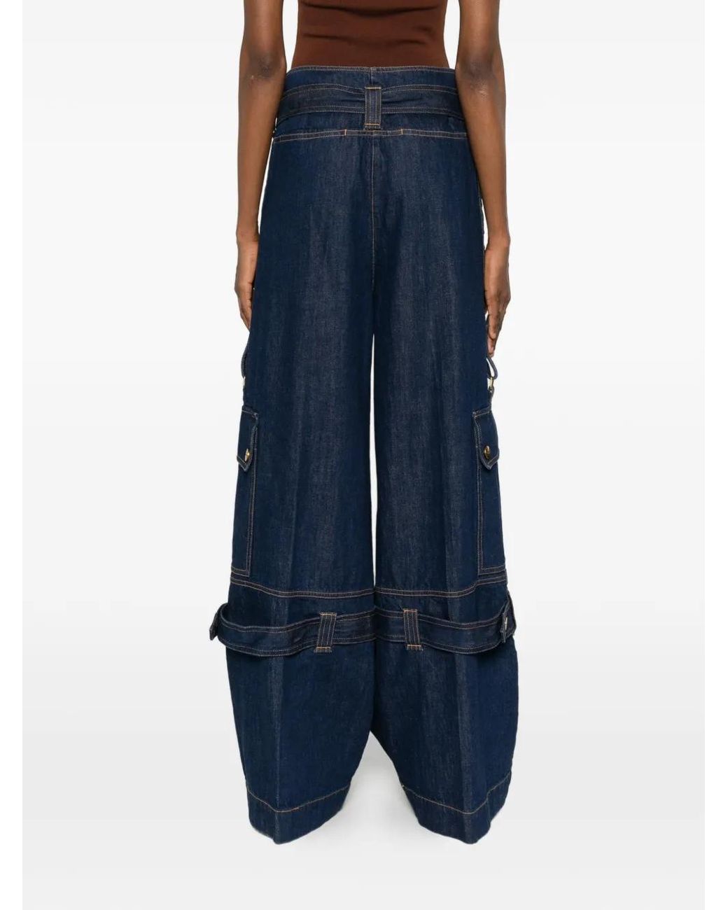 Zimmermann Blue Denim Cargo Jeans