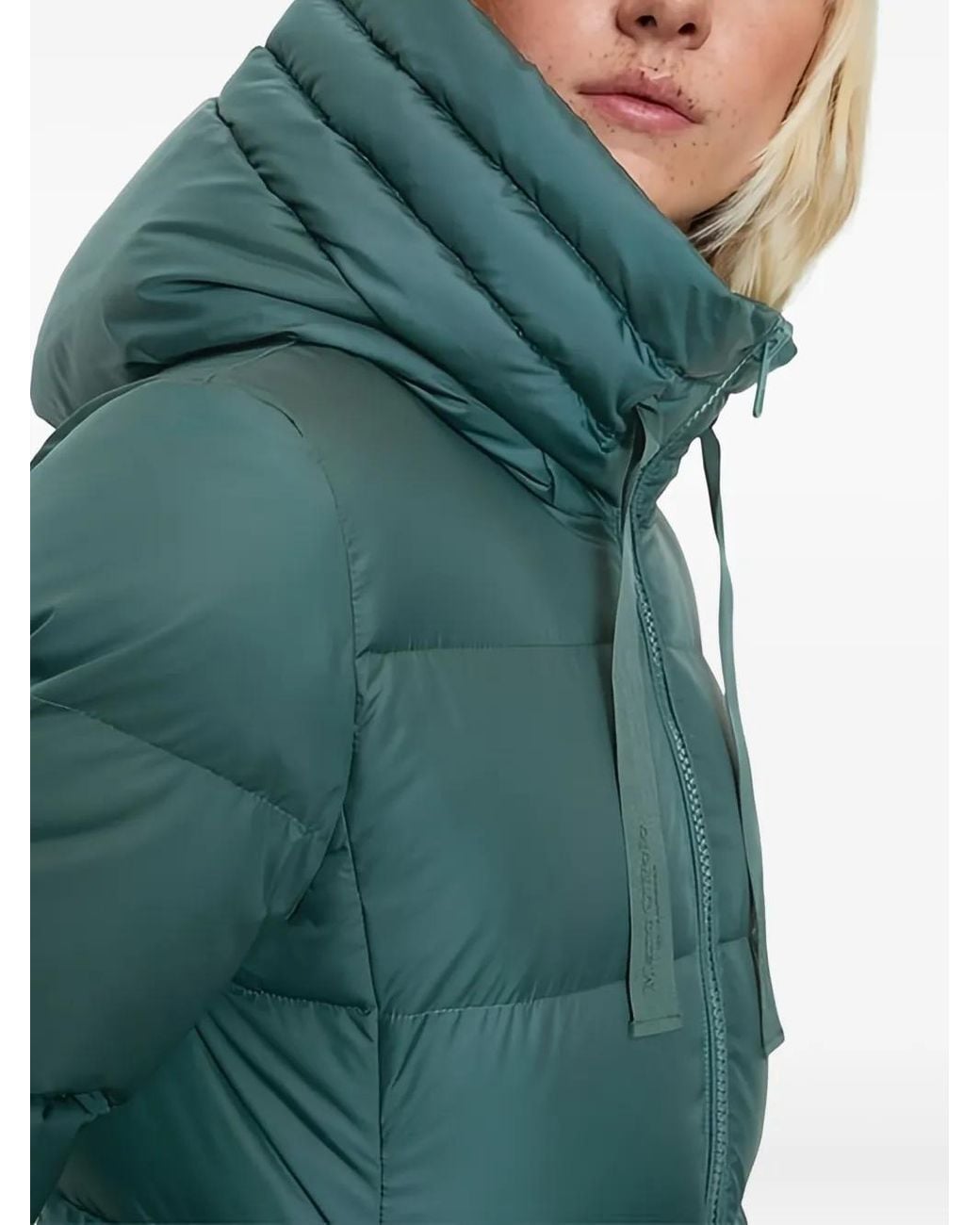 Marc O' Polo Green Padded Hooded Coat