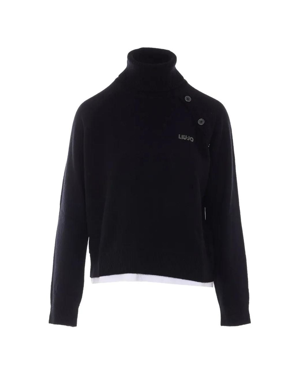 Liu Jo Blue Pull À Col Roulé
