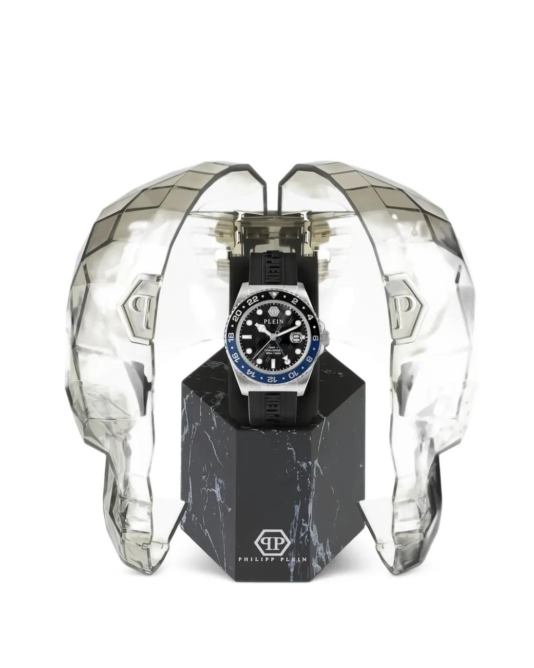 Philipp Plein Black Gmt-I Challenger 44Mm Watch for men