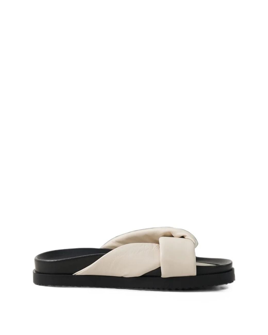 Bogner White Sirolo Crossover-Strap Sandals