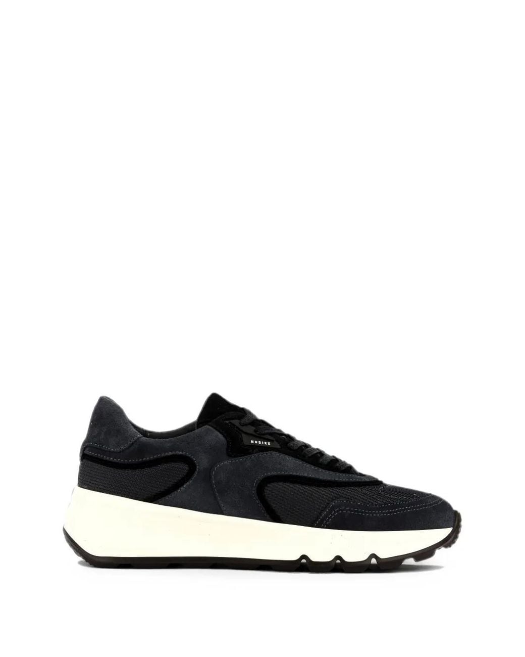 Nubikk Black Luca Noa Round-Toe Low-Top Sneakers for men