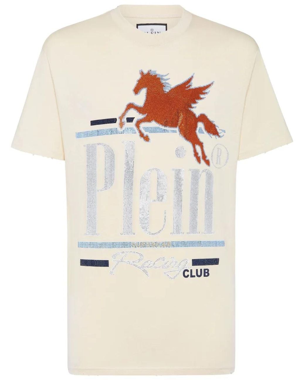 Philipp Plein White Racing Club T-Shirt for men