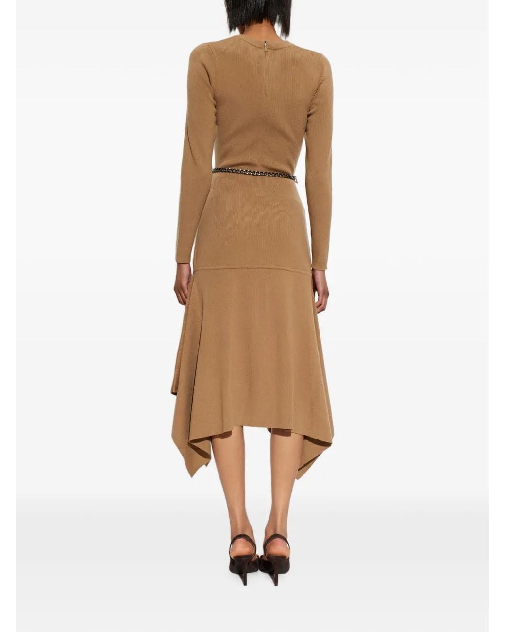MICHAEL Michael Kors Natural Stretch Wool Handkerchief Dress