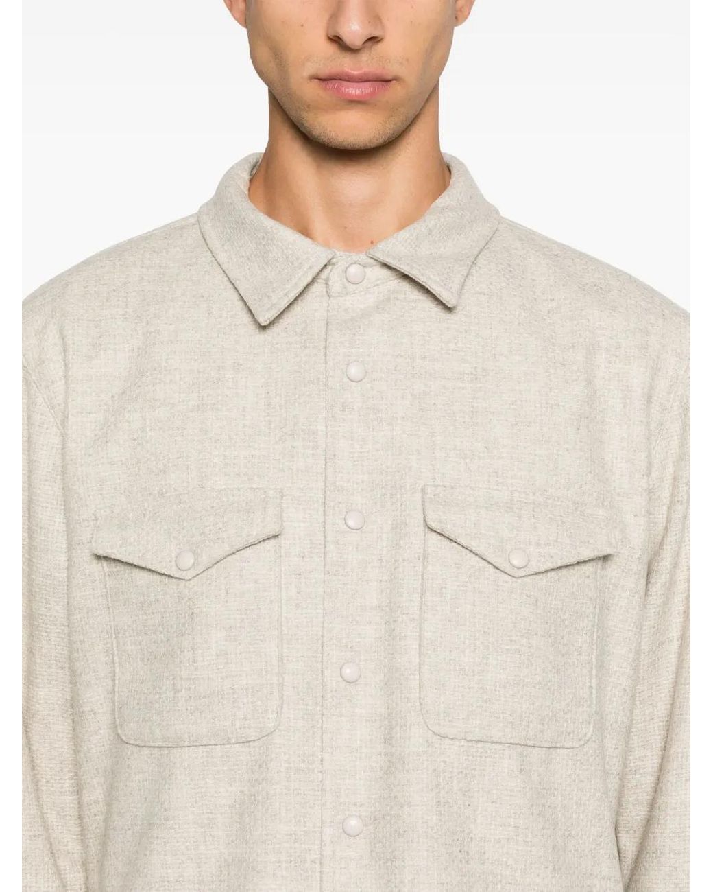 Camisa Acolchada Eraldo de hombre de color White