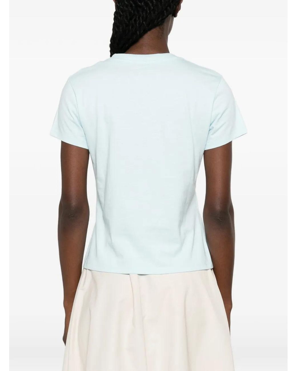 KENZO Blue Signature Logo-Embroidered T-Shirt