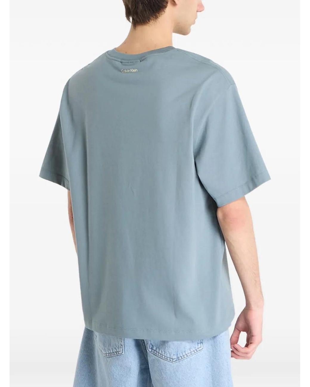 Calvin Klein Blue Graphic T-Shirt for men