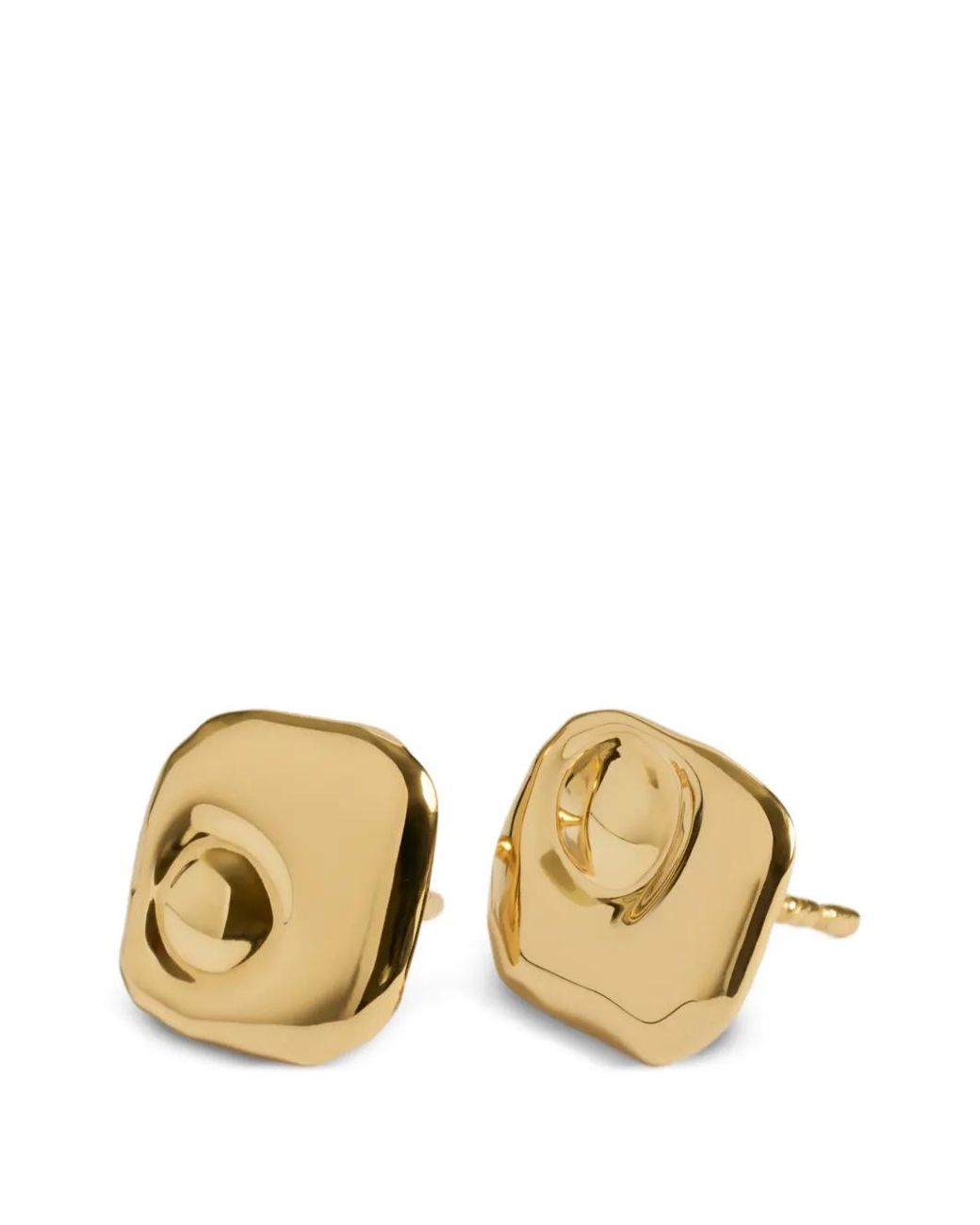 Monica Vinader Metallic Puces D'Oreilles À Fini Martelé