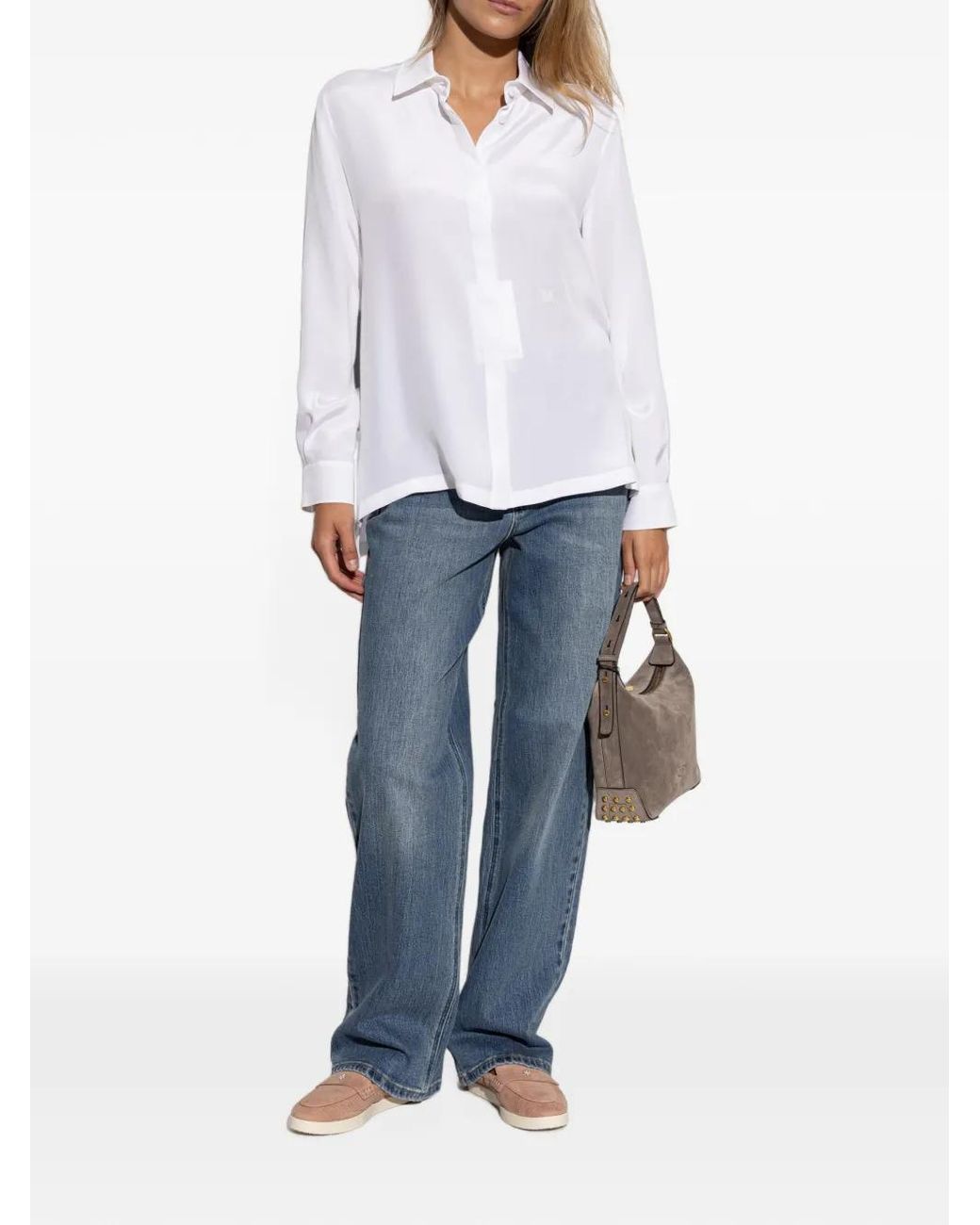 Tory Burch White Ballet Sport Loafers