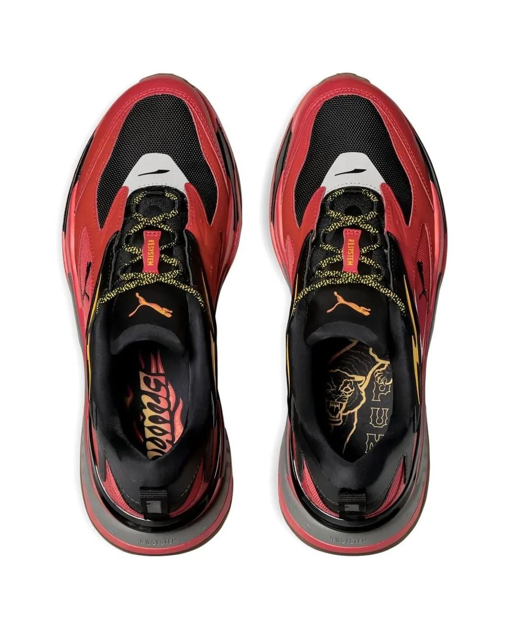 PUMA Red Rs-Fast "Flames" Sneakers for men
