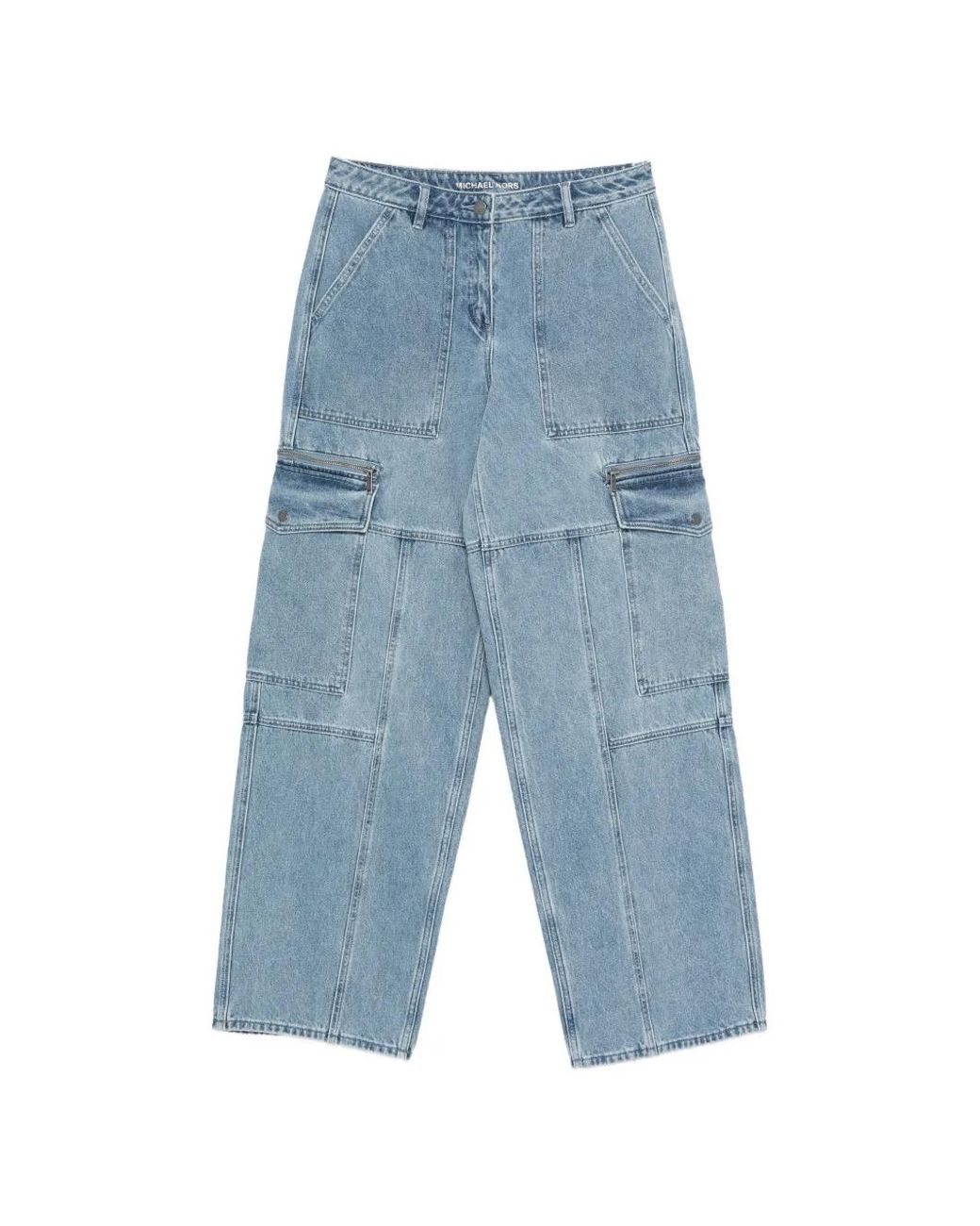 MICHAEL Michael Kors Blue Flap-Pocket Jeans