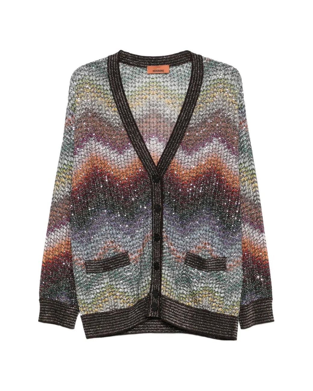 Missoni Gray Sequined Cardigan