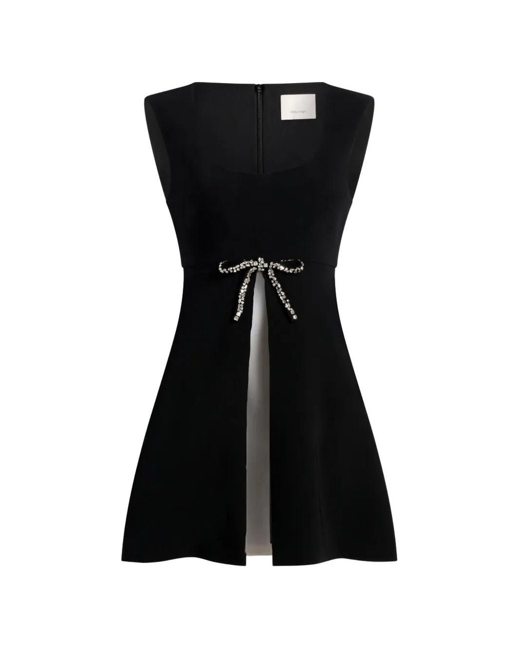 Cinq À Sept Black Jo Bow Sleeveless Dress
