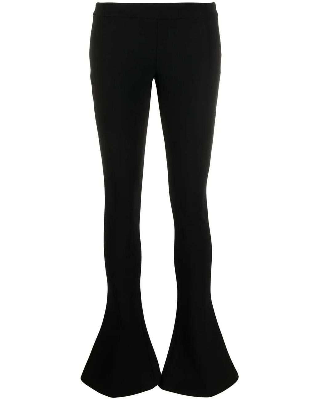 Balmain Black Low-Waist Flared Trousers
