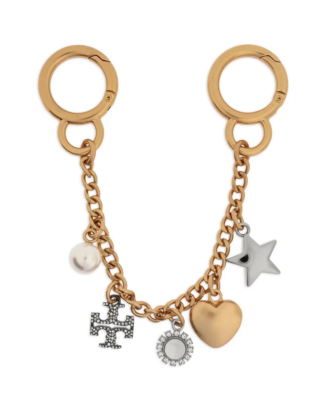 Tory Burch Metallic Charms Bag Chain