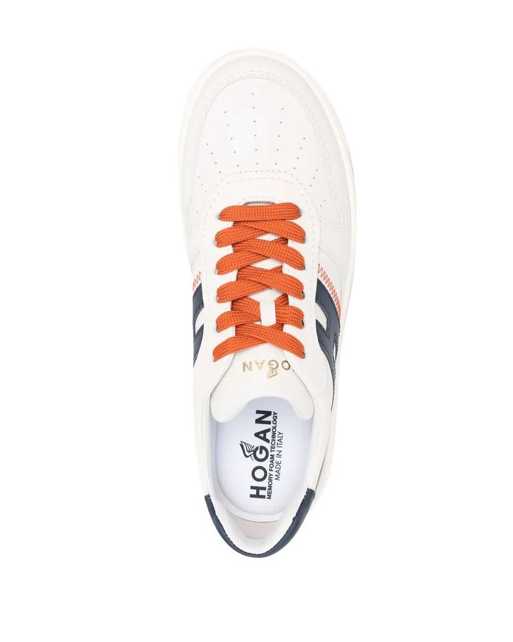 Hogan White Sneakers Mit Logo-Patch