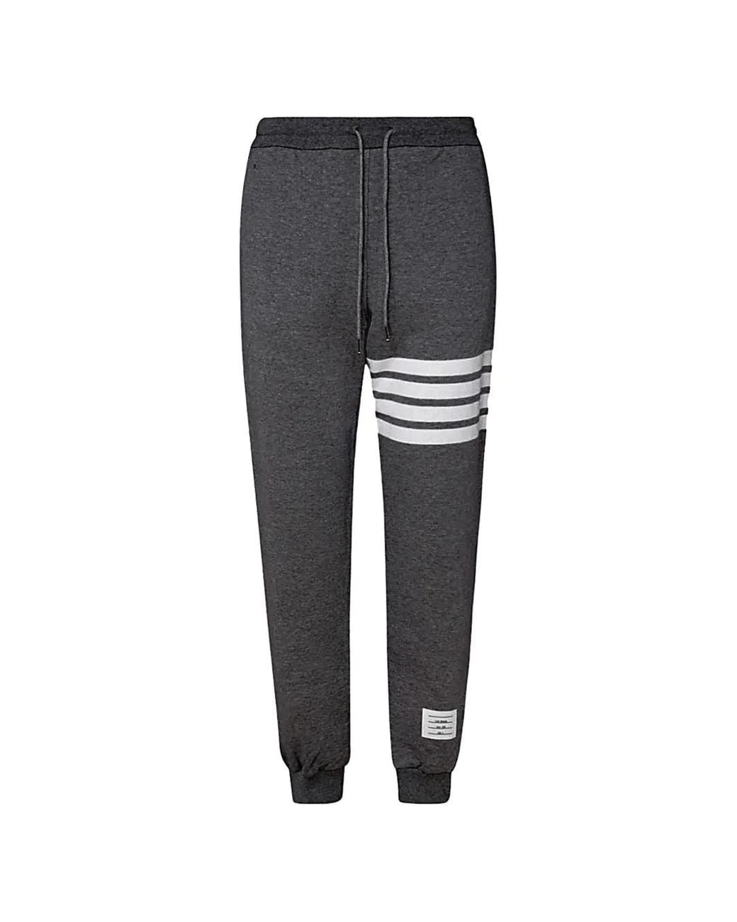 Thom Browne Trainingsbroek Met 4 Strepen in het Gray voor heren