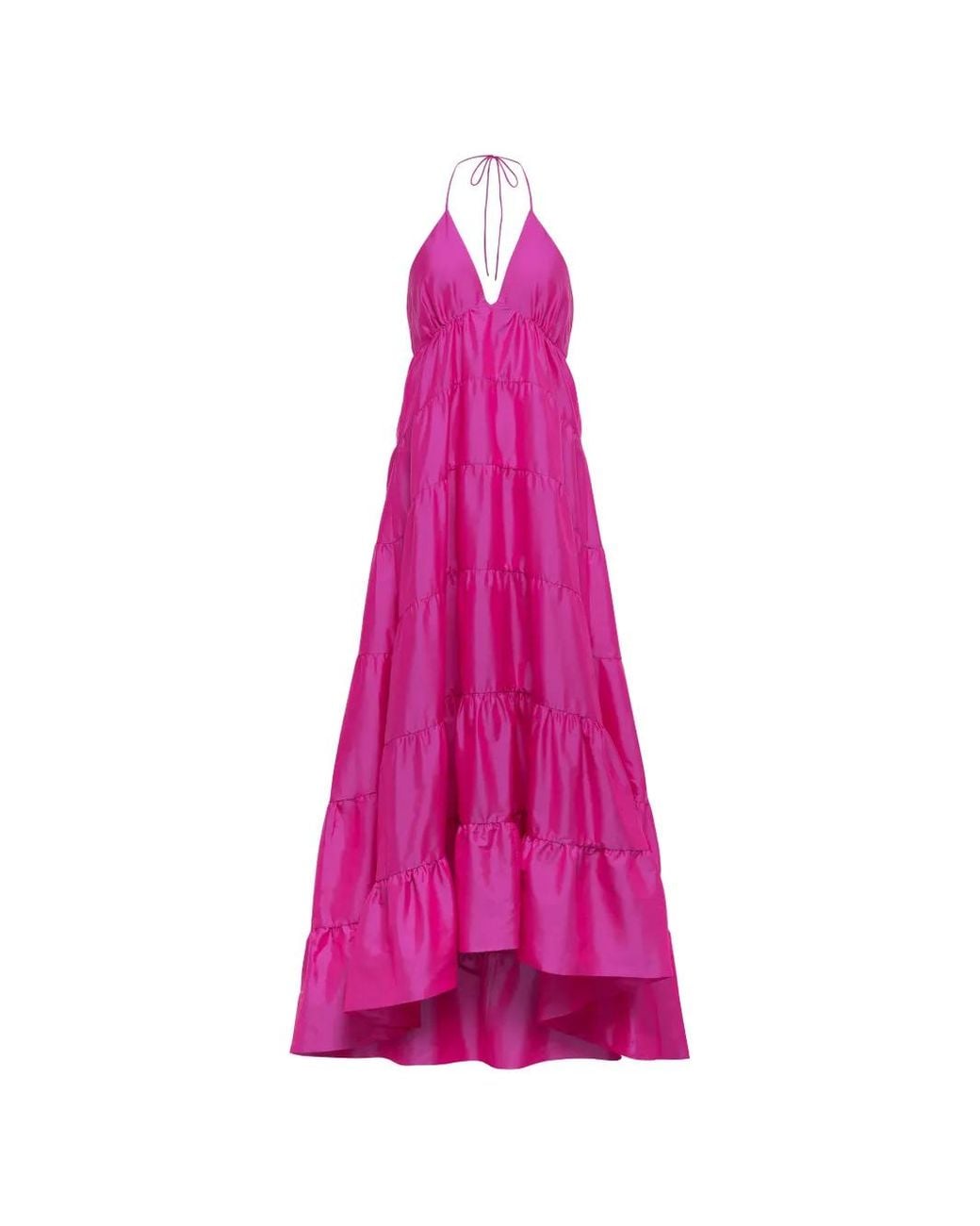 Azeeza Pink Kitty Olesia Tiered Maxi Dress